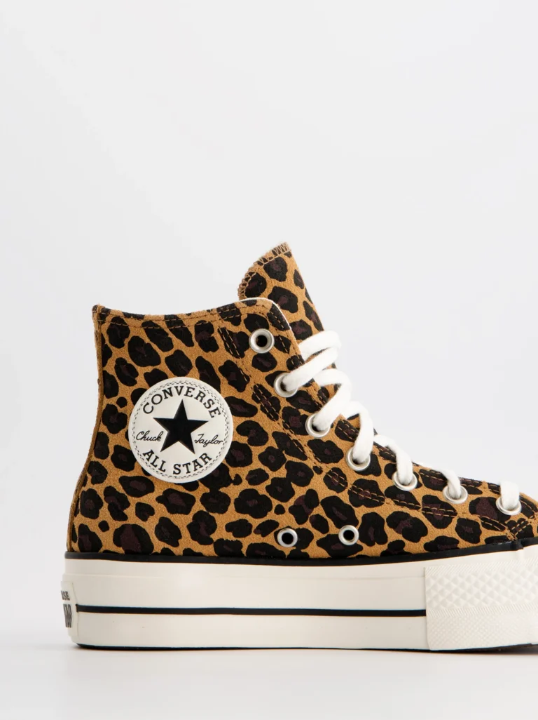 Converse Chuck Taylor All Star Cozy Suede - Zapatillas de ante animal print, 36