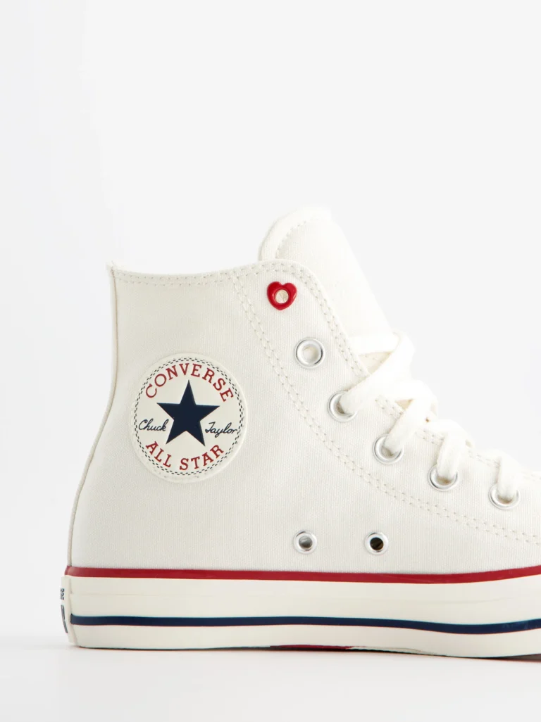 Converse Chuck Taylor All Star Valentines Day - Zapatillas blancas abotinadas, 37