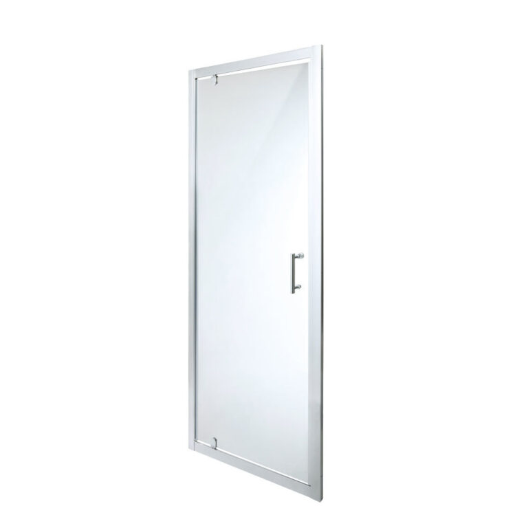 cooke_lewis Mampara de ducha semi pivotante transparente 190x80cm onega