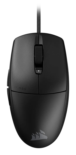 Corsair Raton Corsair M55 Ligero, con Cable, Negro Ch-930F