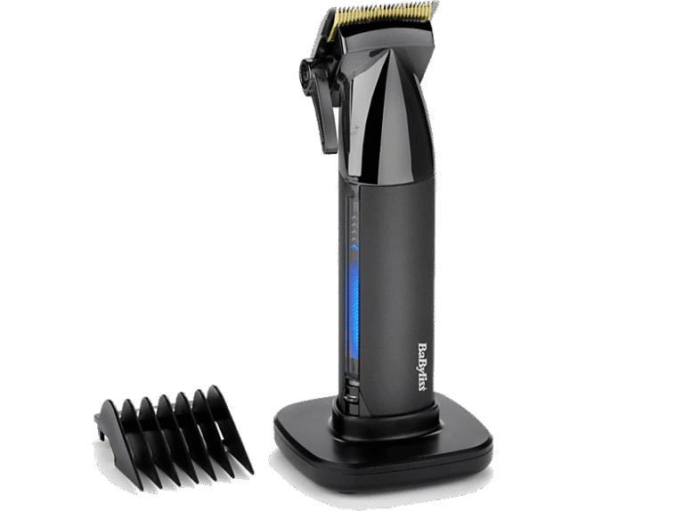 Cortapelos - Babyliss E991E Super-X Metal Series, Inalámbrico, Bateria Iones de litio, Cuchillas titanio, Black Edition
