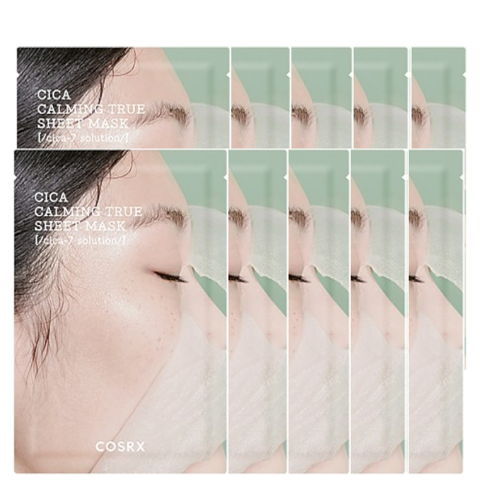 Cosrx Pure Fit Cica Calming True Sheet Mask - 10pc