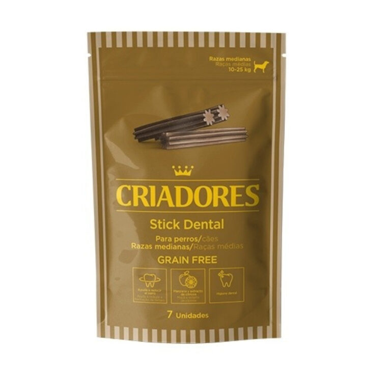 Criadores 42 barritas Criadores Snacks Dentales Grain Free para perros de raza mediana ¡Pack Ahorro!