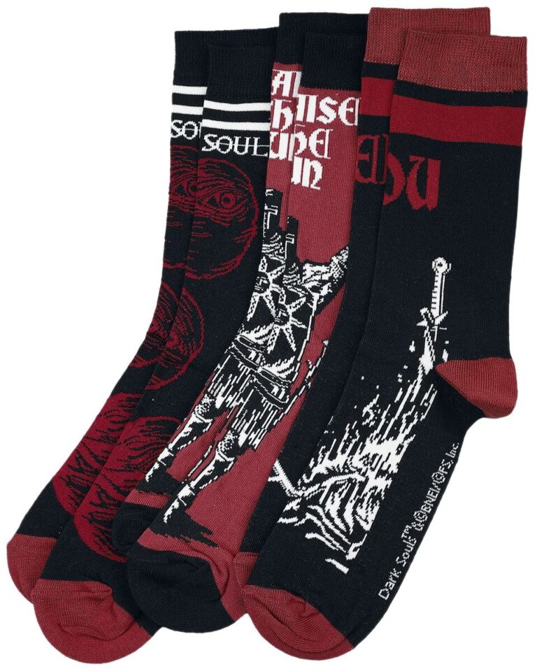 Dark Souls Calcetines gaming de Dark Souls - Bonfire - EU 39-42 EU 43-46 - para Hombre - multicolor