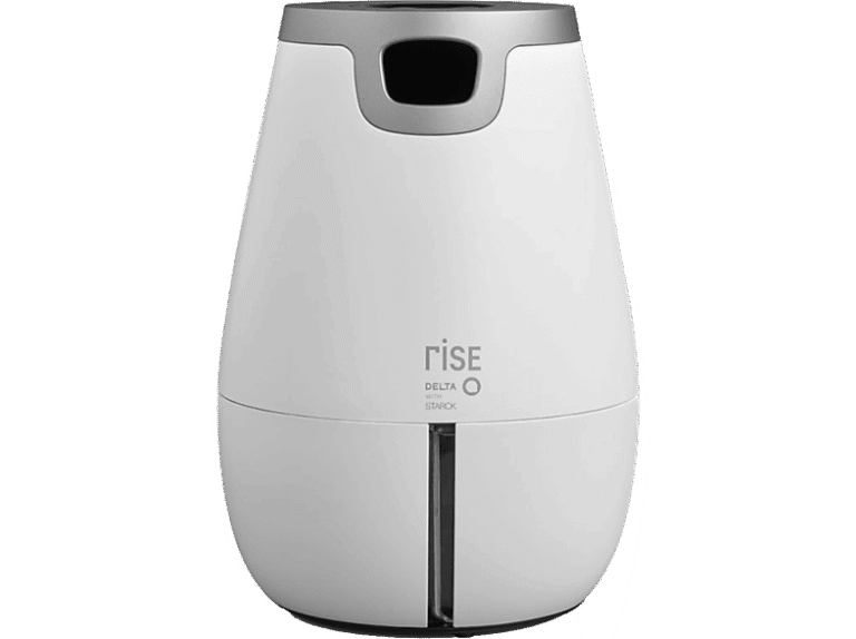 Delta Cafetera de cápsulas - Delta Q Rise con Starck, 19 bar, 1 l, 1250 W, Blanco