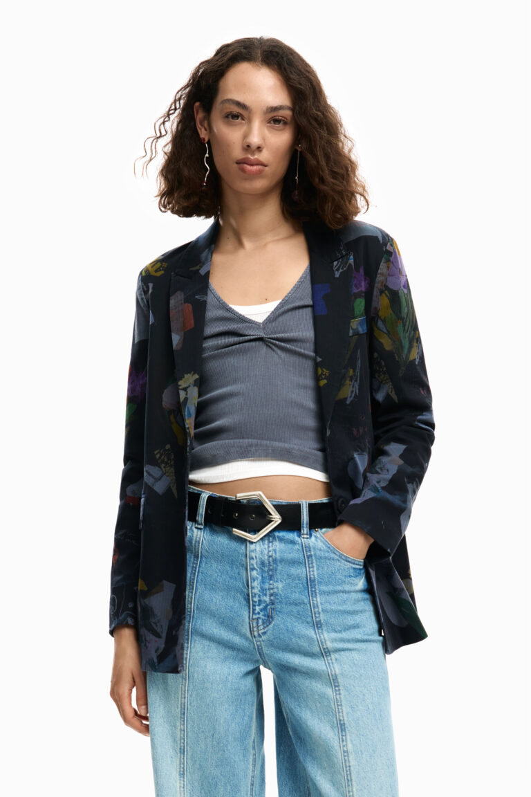 Desigual Americana collage, Mujer, Algodon, Negro