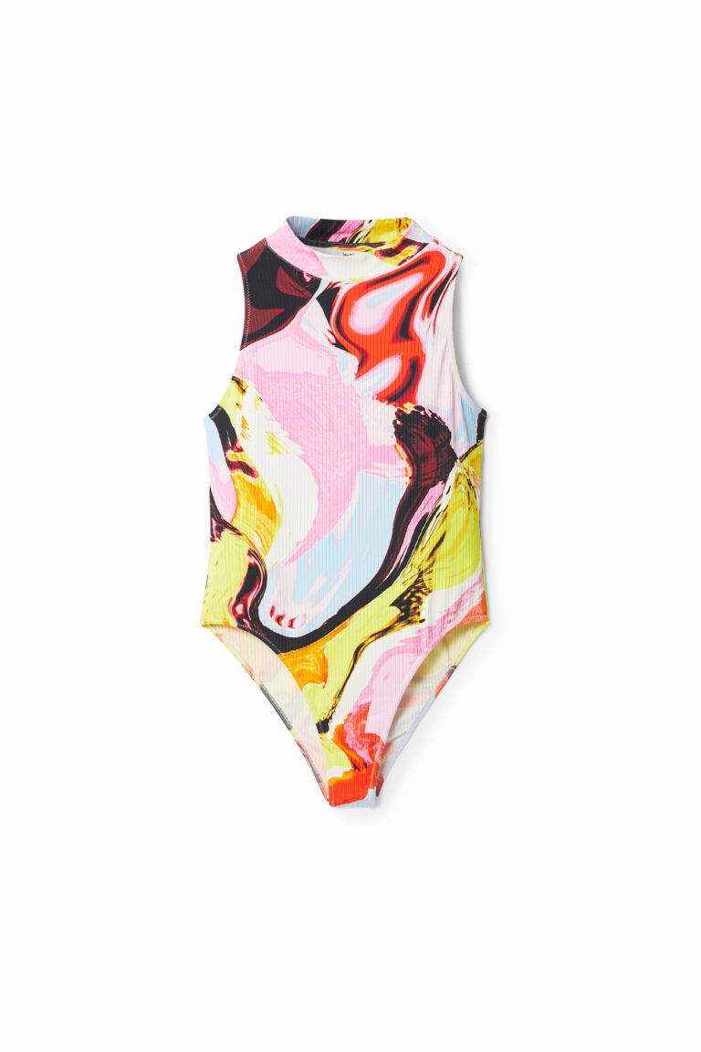 Desigual Body estampado digital multicolor, Viscosa