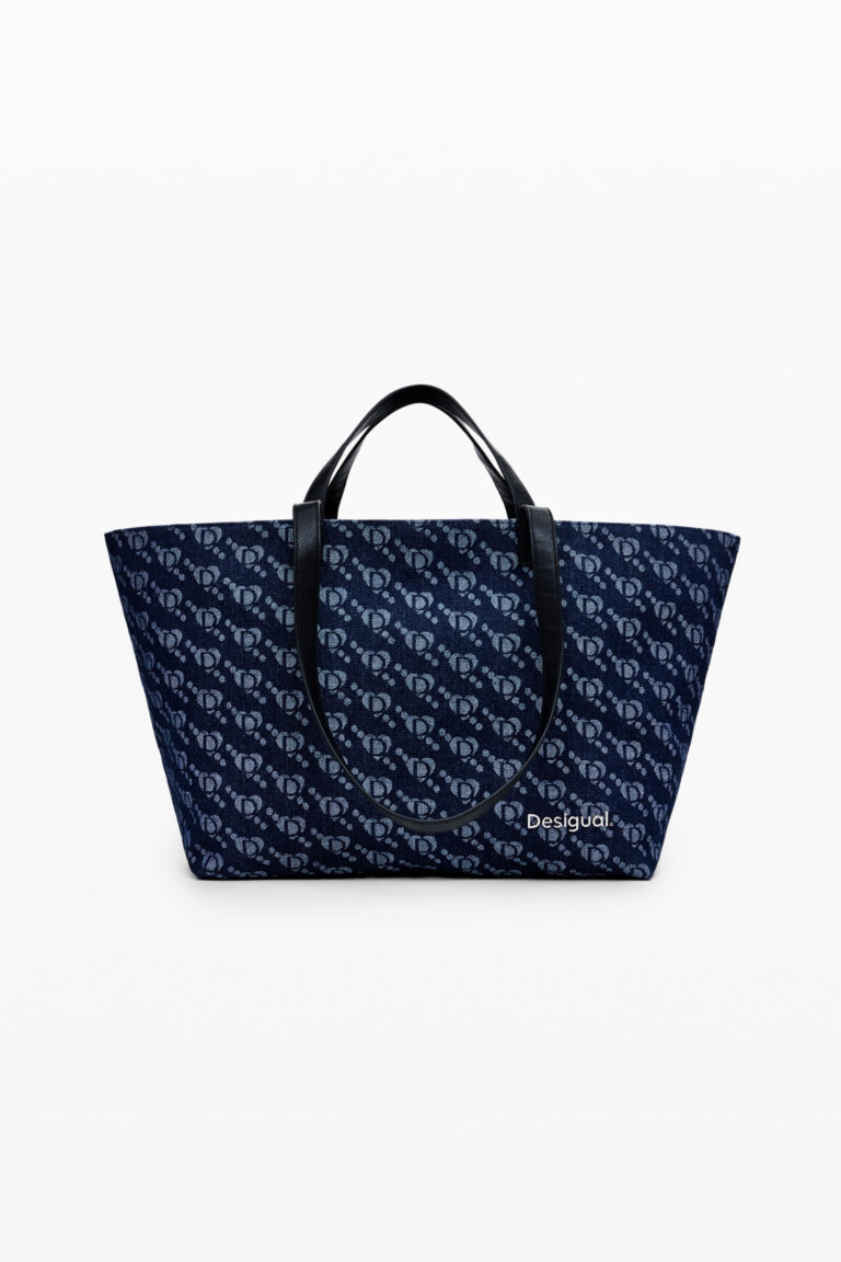 Desigual Bolsa shopper logo Desigual, Azul, U