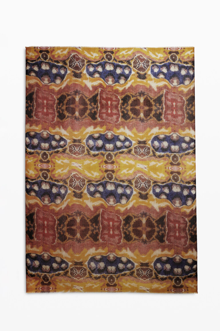 Desigual Foulard diseñado por Mr. Christian Lacroix, Poliester, Amarillo, U
