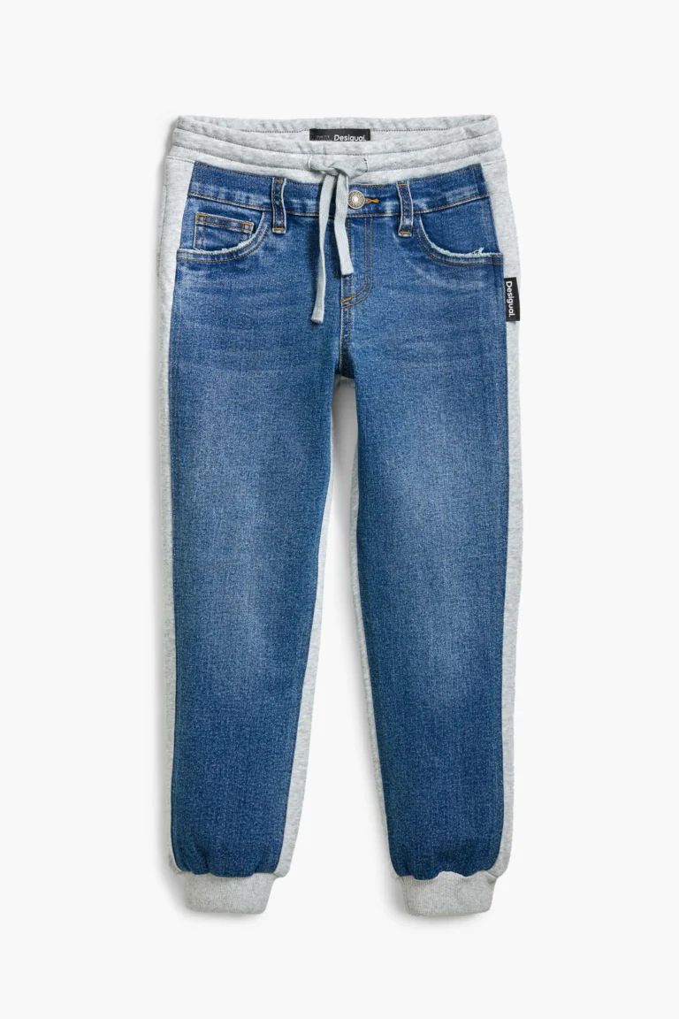 Desigual Pantalón combinado Jogger, Negro, 7/8