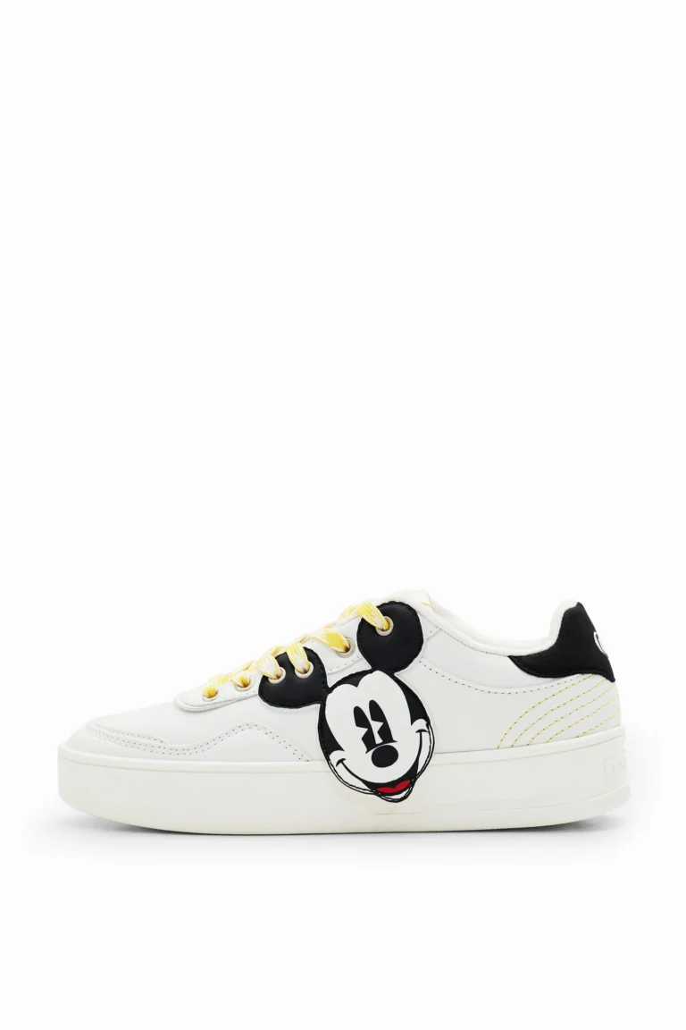 Desigual Sneakers retro Mickey Mouse, Blanco, 37
