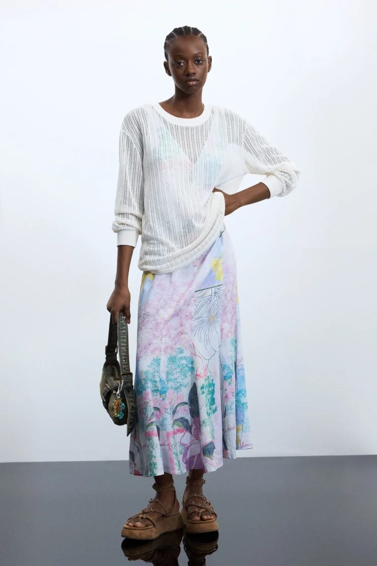 Desigual Vestido Estampado 2 en 1, Mujer