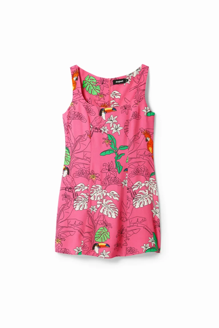 Desigual Vestido, Viscosa, Rojo