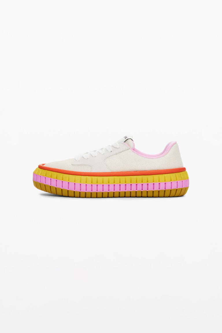 Desigual Zapatilla suela multicolor, MarróN, 36