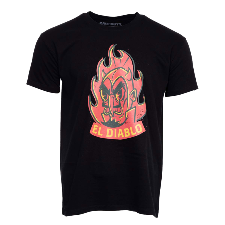 Difuzed Camiseta Devil Call of Duty: Vanguard Negra Talla