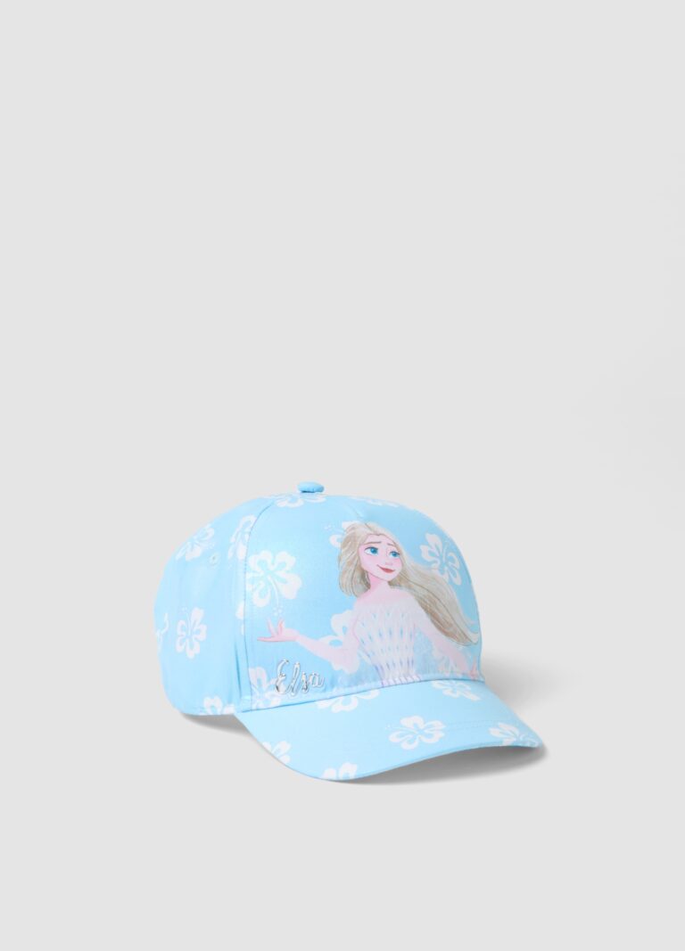Disney Gorra De Béisbol Azul Para Niñas Con Estampado De Frozen, Niña, Azul claro, Talla: 54