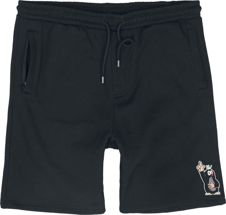 El Pequeño Topo Pantalones cortos de El Pequeño Topo - Der kleine Maulwurf - Zeigefinger - S XXL - para Hombre - Negro