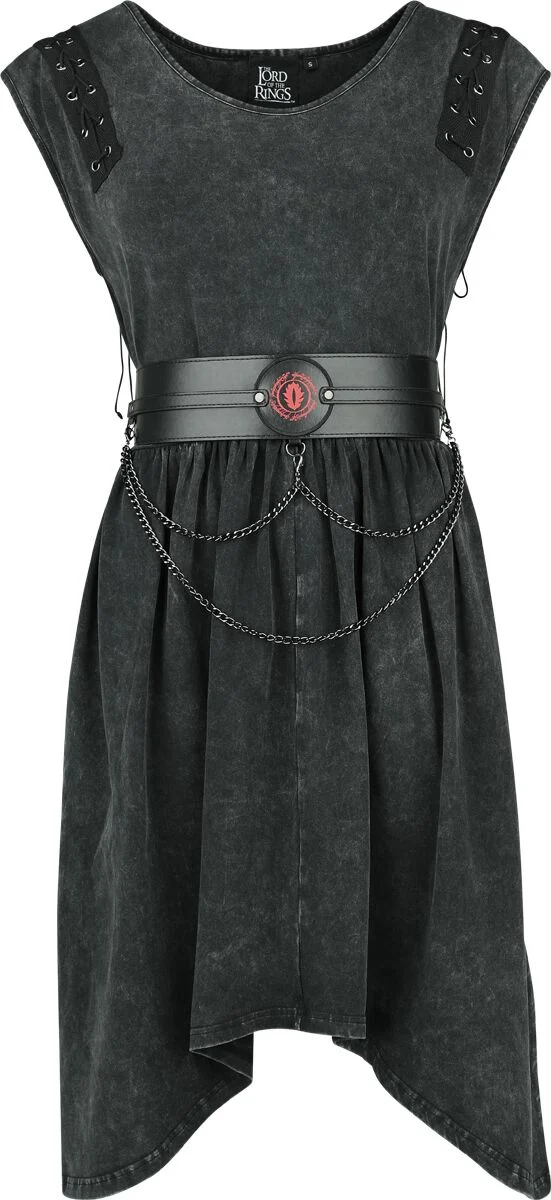 El Señor de los Anillos Vestidos de longitud media Gótico de El Señor de los Anillos - Mordor - S XXL - para Mujer - Negro