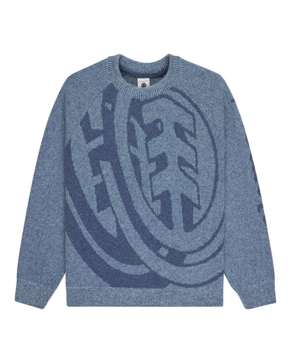 element Mid Grey Heather Double Icon Cr - Jersey de cuello redondo Gris hombre