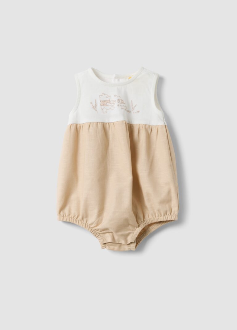 Fagottino Ranita Beige De Algodón Orgánico Para Bebé, Unisex, Blanco/beige, Talla: 1-3