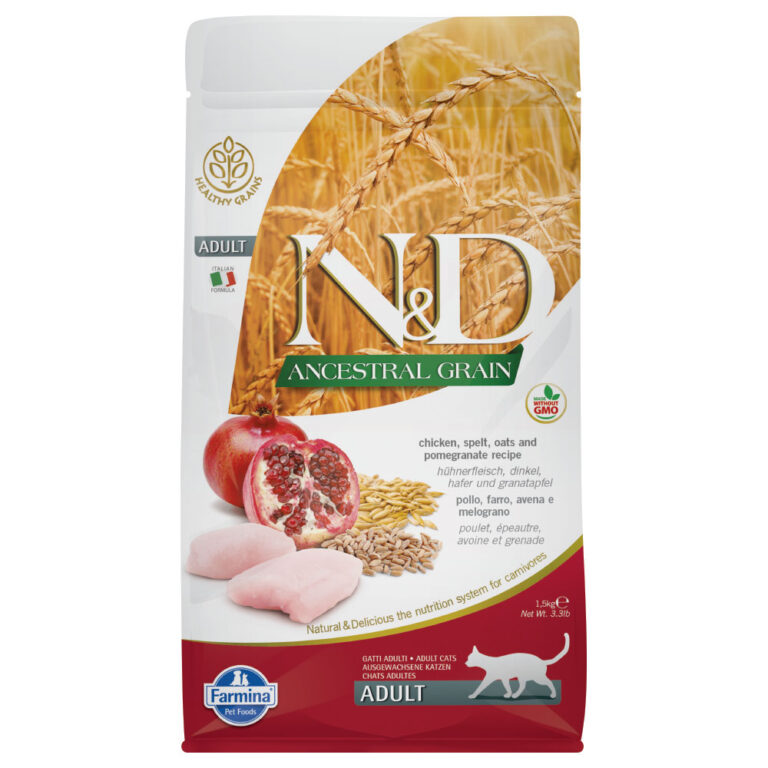 Farmina N&D Ancestral Grain Adult pollo y granada para gatos - 1,5 kg