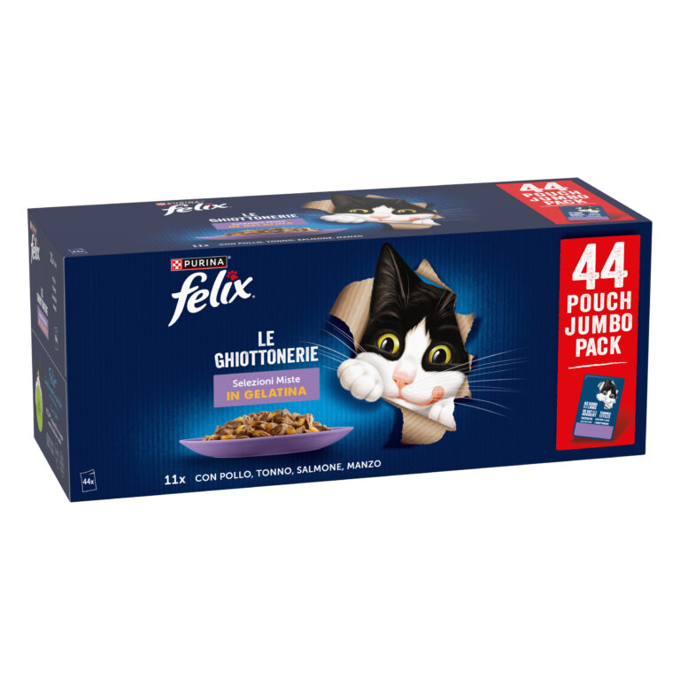 Felix Fantastic en bolsitas 44 x 85 g - Pollo, vacuno, atún y salmón