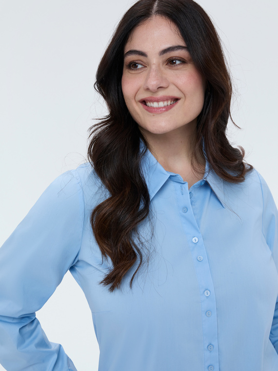Fiorella Rubino Camisa clásica en popelín de algodón