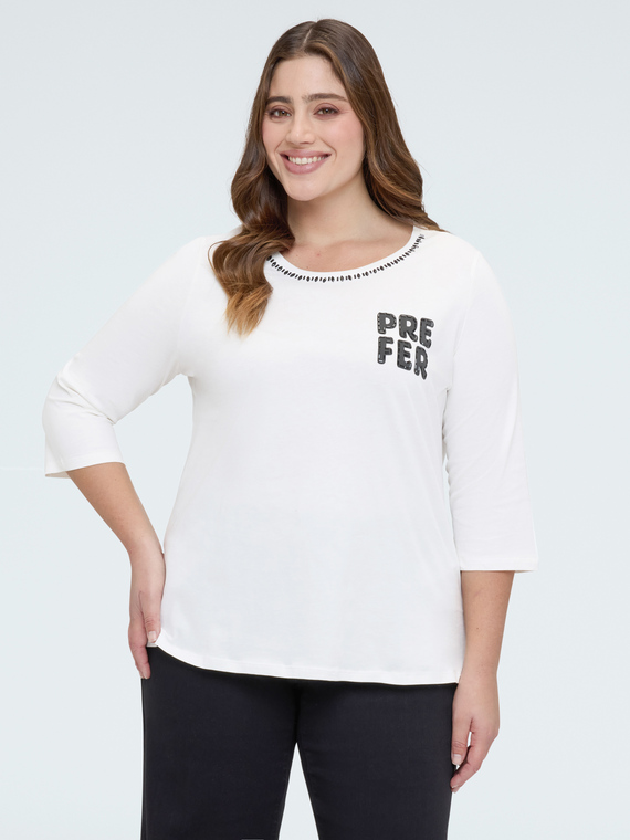 Fiorella Rubino Camiseta de algodón con estampado
