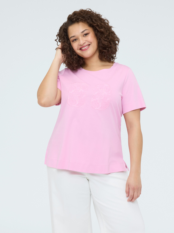 Fiorella Rubino Camiseta de algodón mood college