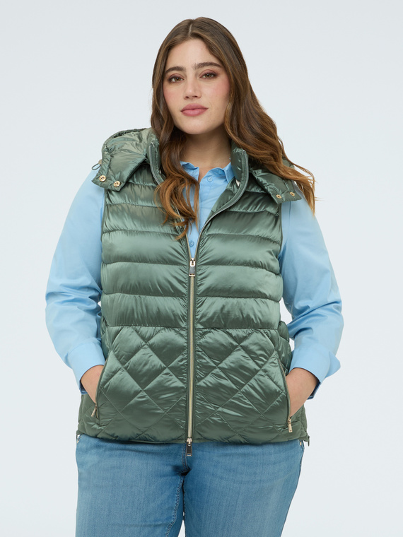 Fiorella Rubino Chaleco acolchado con capucha