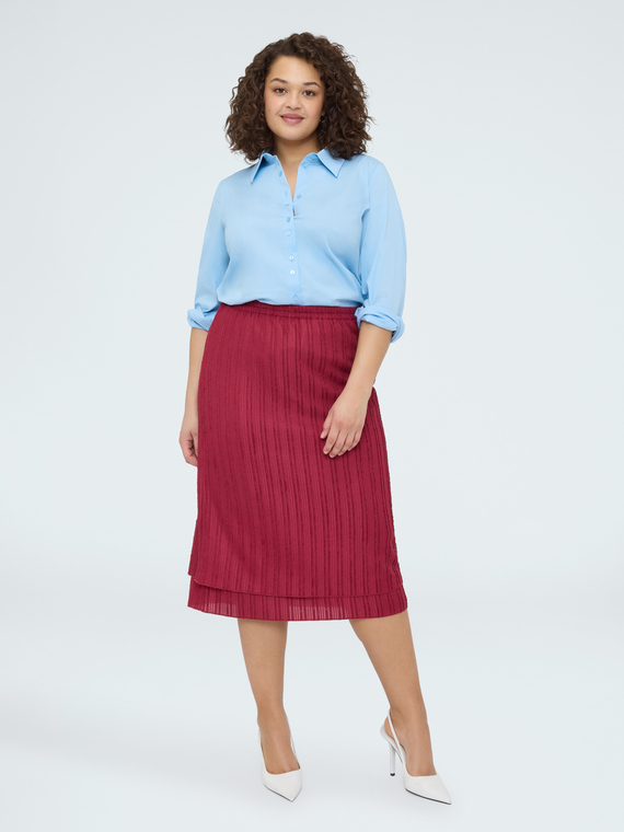 Fiorella Rubino Falda de punto acanalado
