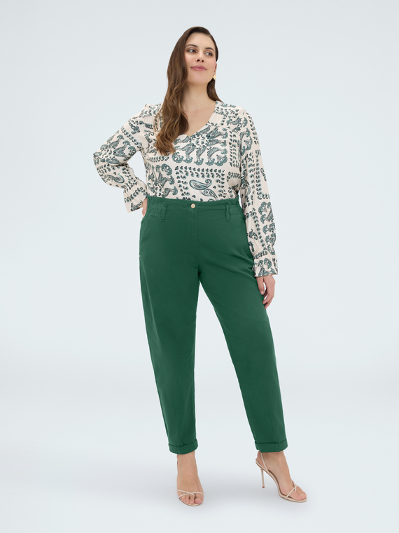 Fiorella Rubino Pantalones Balloon de algodón