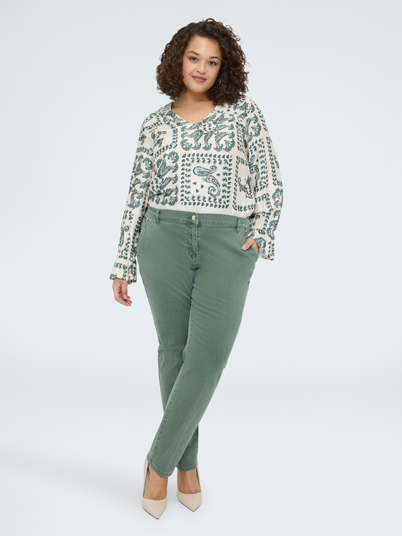 Fiorella Rubino Pantalones Chino de algodón