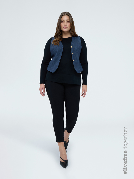 Fiorella Rubino Pantalones Jeggings con elástico en la cintura