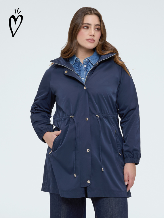 Fiorella Rubino Parka largo con capucha