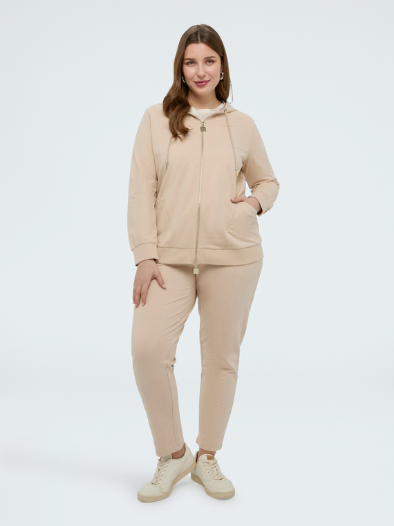Fiorella Rubino Sudadera con capucha y cremallera
