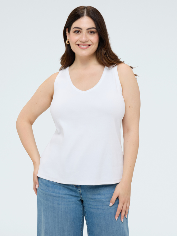 Fiorella Rubino Top de punto con escote en V