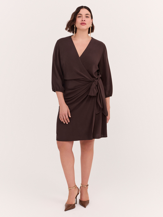 Fiorella Rubino Vestido cruzado JOY en viscosa