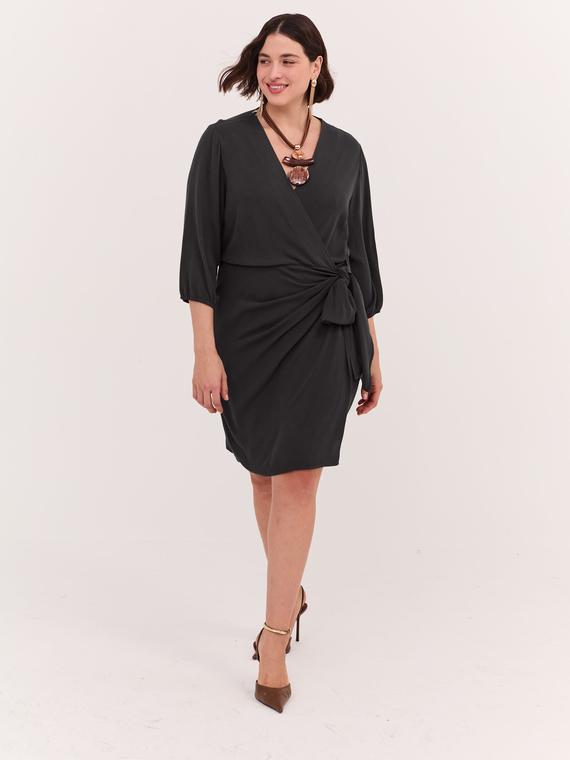 Fiorella Rubino Vestido cruzado JOY en viscosa