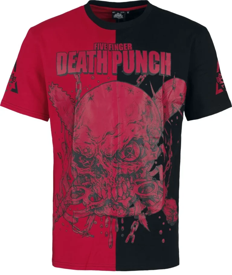 Five Finger Death Punch Camiseta de Five Finger Death Punch - EMP Signature Collection - M XXL - para Hombre - rojo/negro