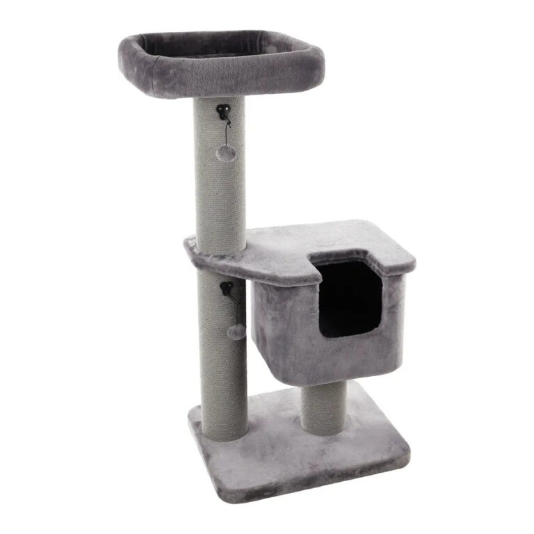 Flamingo Viola Árbol Rascador con cueva para gato