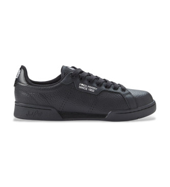 Fred Perry para hombre. B1315-220 Zapatillas de Piel B722 negro (45), Plano, Cordones, Casua