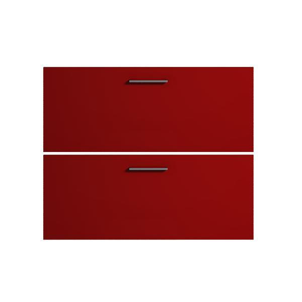 Frente de cajón cocina luxury rojo brillo 70 x 90 c