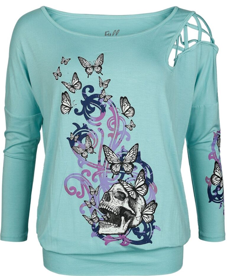 Full Volume by EMP Camiseta Manga Larga de Full Volume by EMP - S XL - para Mujer - Azul claro