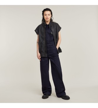 G-Star para mujer. D25293-D715-3873 Mono Core marino (L), Casual, Algodón, Sin mangas / Tirante