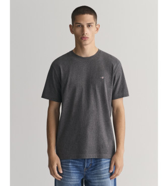 Gant para hombre. 2003184 Camiseta escudo gris oscuro (M), Casual, Algodón, Manga corta