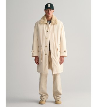 Gant para hombre. 7006373 Abrigo funcional beige (XL), Casual, Algodón, Manga larga