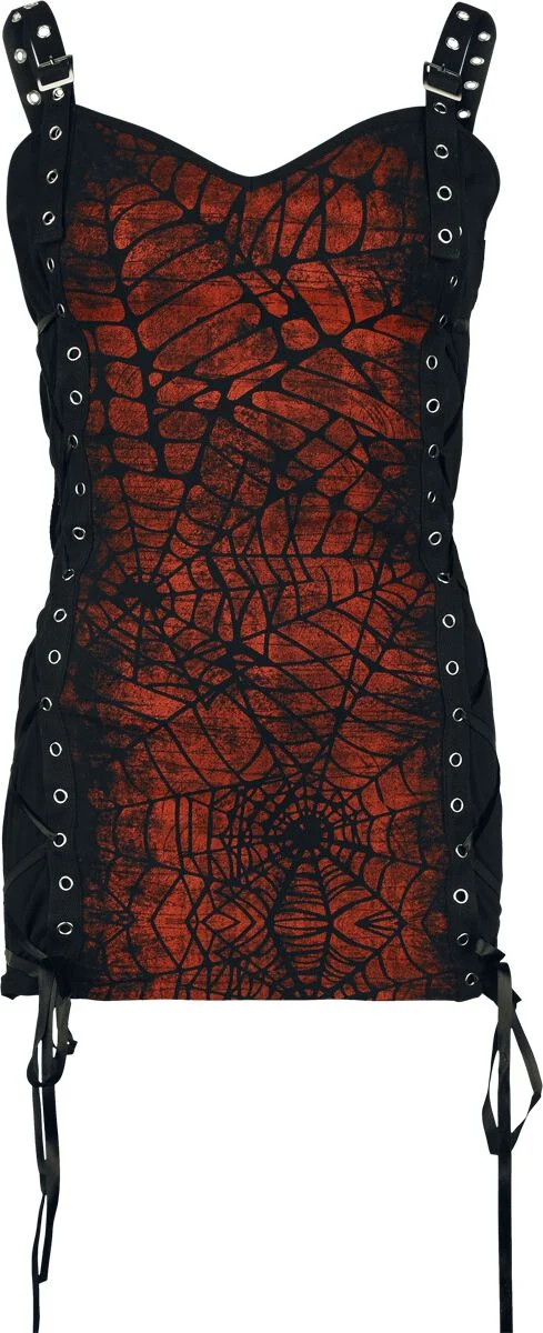 Gothicana by EMP Top Gótico de Gothicana by EMP - Spider web - S XXL - para Mujer - Negro