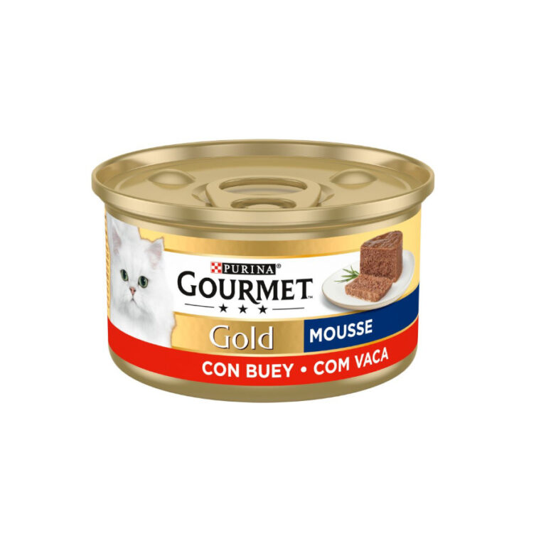 Gourmet 48 latas x 85 g Gourmet Gold Mousse de Buey lata para gatos ¡Pack ahorro!