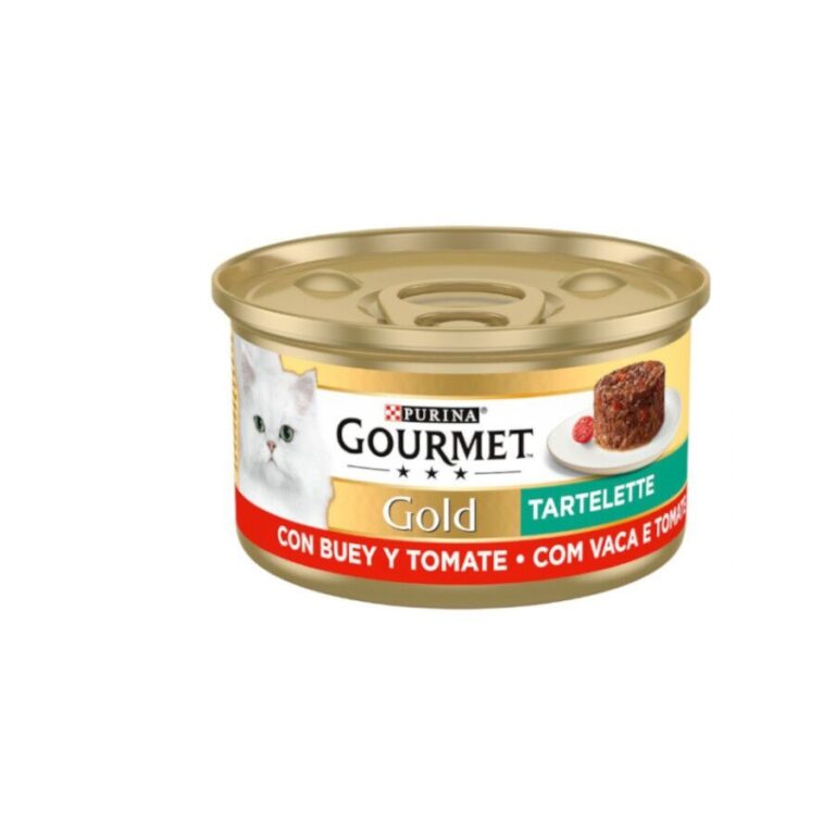 Gourmet 48 latas x 85 g Gourmet Gold Pastel de Buey y Tomate lata para gatos ¡Pack ahorro!
